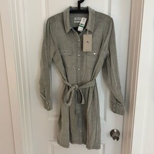 NWT Tommy Bahama Women’s Coasta Cord Long Sleeve Shirt Dress Size Large